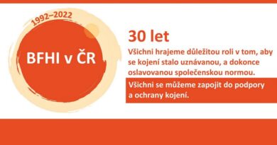 Tisková zpráva – Oslava 30. výročí Baby Friendly Hospital Initiative v ČR